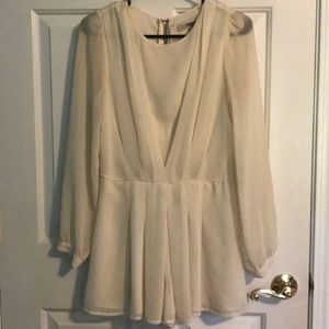 Off white cream romper.